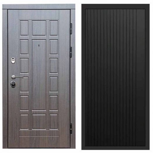 Входная дверь Termo-door Виргиния Венге - FLAT Черный кварц