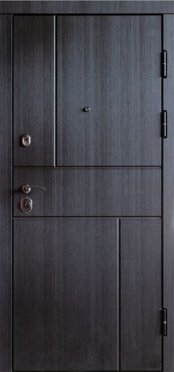 Входная дверь Termo-door Вертикаль Венге - Классика Белое дерево