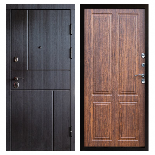 Входная дверь Termo-door Вертикаль Венге - Орех стандарт