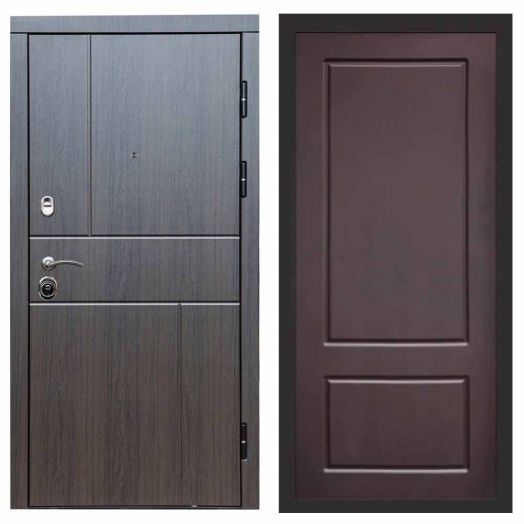 Входная дверь Termo-door Вертикаль Венге - Марсель Шоколад