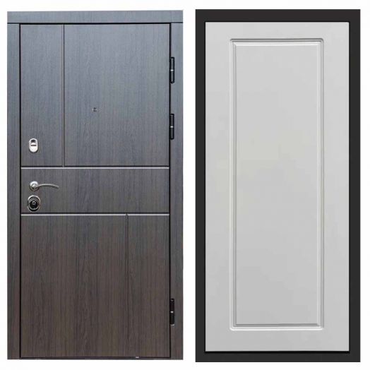 Входная дверь Termo-door Вертикаль Венге - Гранд Белый софт