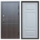 Входная дверь Termo-door Вертикаль Венге - Лион Белый софт