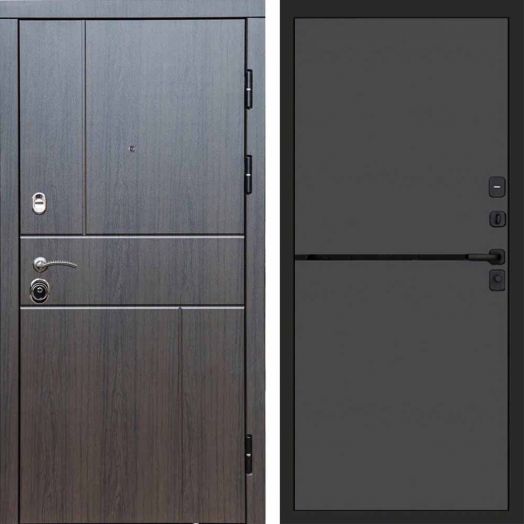 Входная дверь Termo-door Вертикаль Венге - Нео Графит