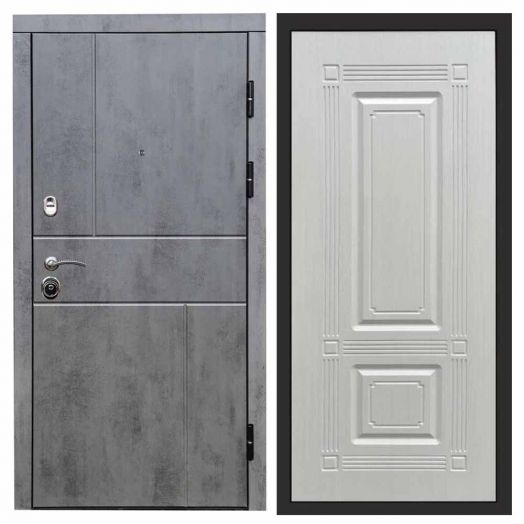 Входная дверь Termo-door Вертикаль Бетон - Мадрид Лиственница