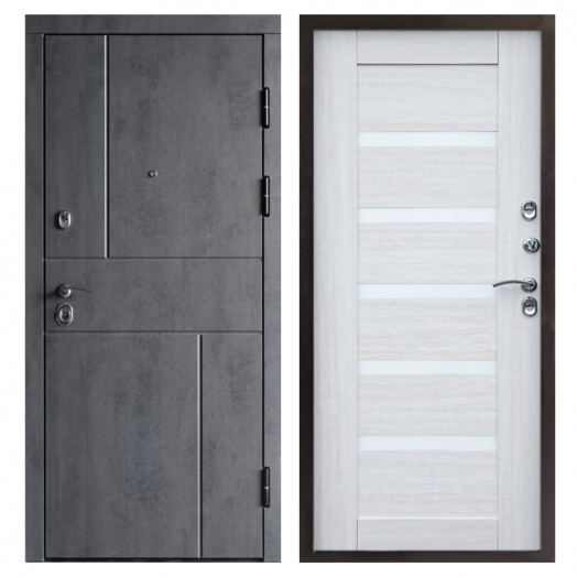 Входная дверь Termo-door Вертикаль Бетон - Царга Лиственница