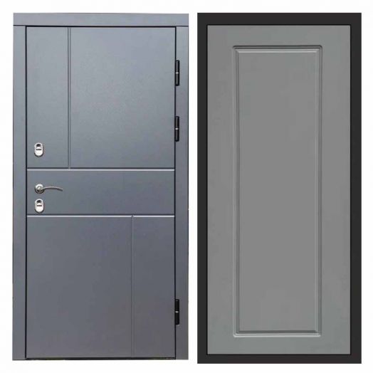 Входная дверь Termo-door Вертикаль Грей - Гранд Грей софт