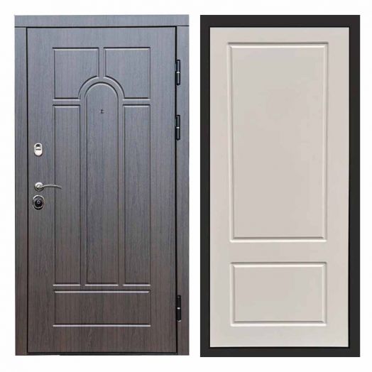 Входная дверь Termo-door Модена Венге - Марсель Слоновая кость