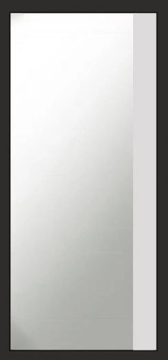 Входная дверь Termo-door Модена Венге - Широкое Зеркало Фацет Белый софт