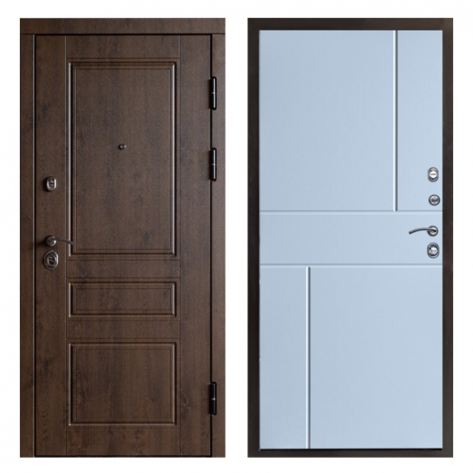 Входная дверь Termo-door Орегон Дуб - Горизонт Белый