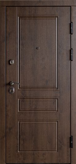 Входная дверь Termo-door Орегон Дуб - Зеркало Белый софт