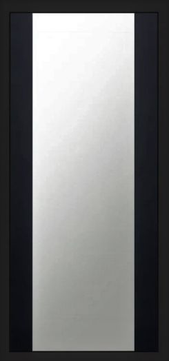 Входная дверь Termo-door Орегон Дуб - Зеркало Черный кварц+тонировка