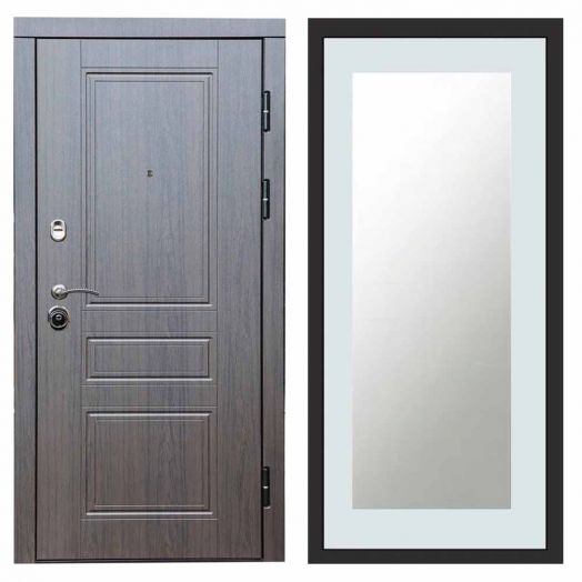 Входная дверь Termo-door Орегон Венге - Зеркало триумф Белый софт