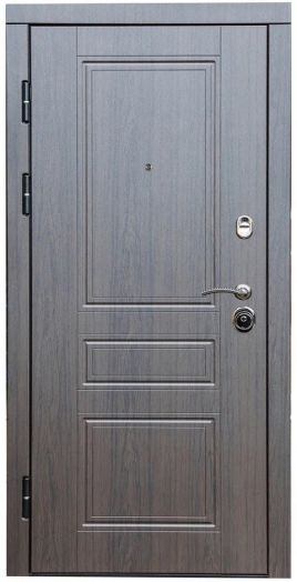 Входная дверь Termo-door Орегон Венге - Зеркало Черный кварц+тонировка