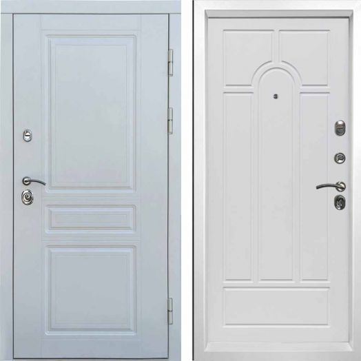 Входная дверь Termo-door Орегон WHITE - Арка Белое дерево