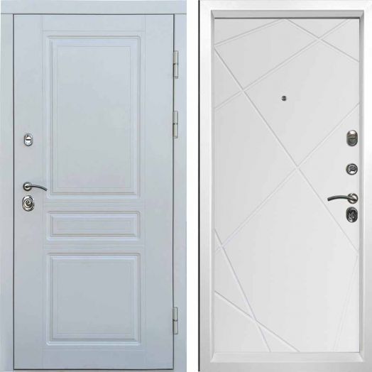 Входная дверь Termo-door Орегон WHITE - Лучи Белый