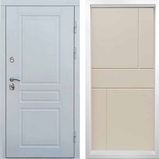 Входная дверь Termo-door Орегон WHITE - Горизонт Слоновая кость