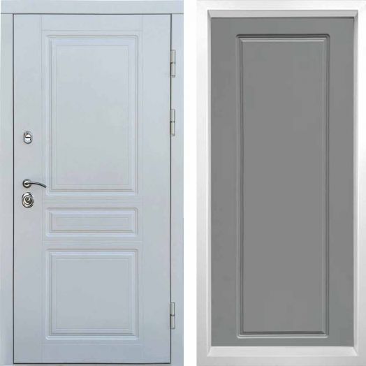 Входная дверь Termo-door Орегон WHITE - Гранд Грей софт
