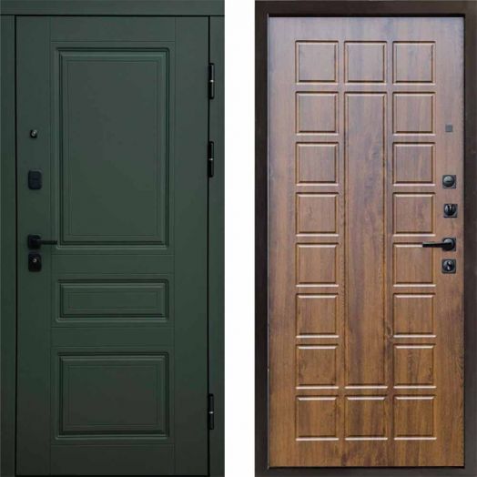 Входная дверь Termo-door Орегон Грин - Престиж Дуб