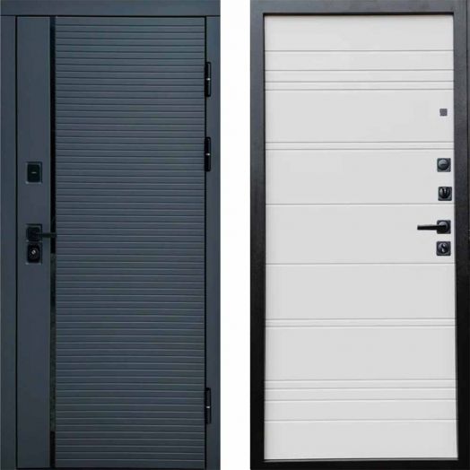 Входная дверь Termo-door Графит line - White Line