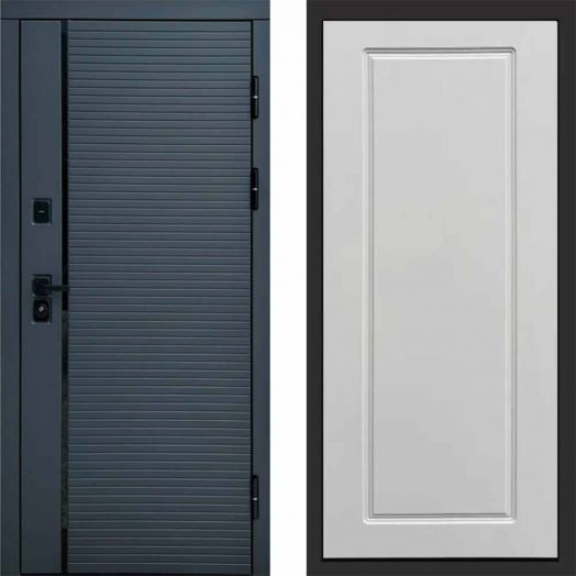 Входная дверь Termo-door Графит line - Гранд Белый софт