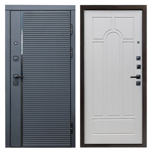 Входная дверь Termo-door Black Line - Арка Лиственница