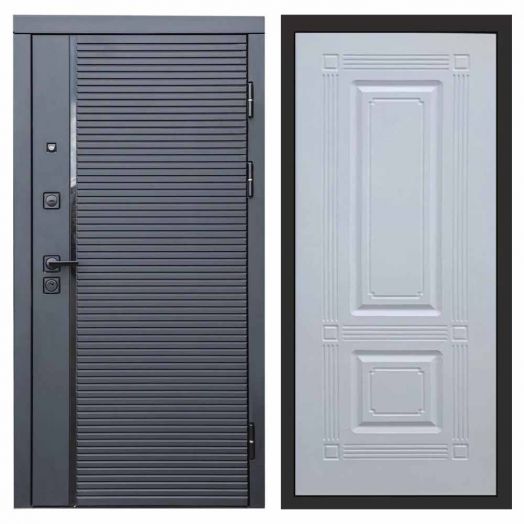 Входная дверь Termo-door Black Line - Мадрид Белый софт