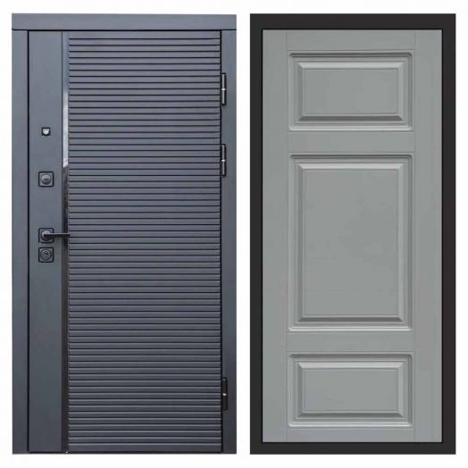 Входная дверь Termo-door Black Line - Лион Грей софт