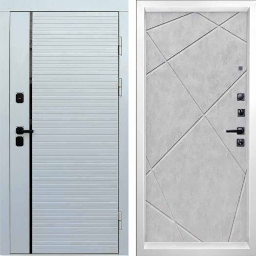 Входная дверь Termo-door WHITE LINE - Лучи Бетон светлый