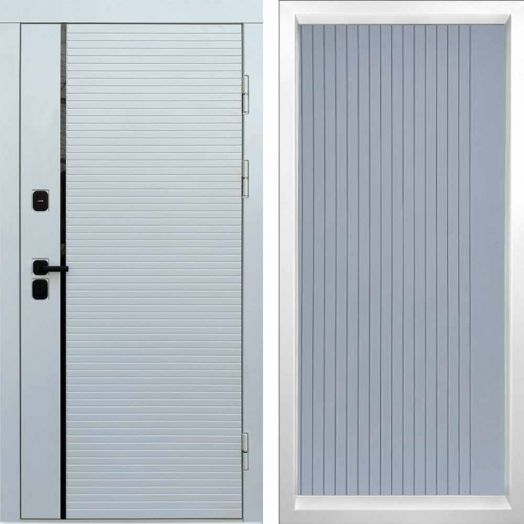 Входная дверь Termo-door WHITE LINE - FLAT Грей софт