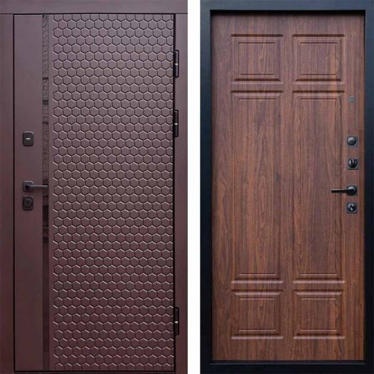 Входная дверь Termo-door Simple Шоколад - Орех премиум