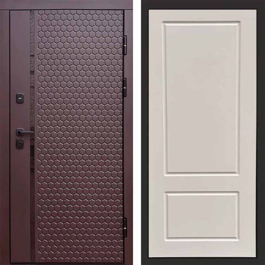 Входная дверь Termo-door Simple Шоколад - Марсель Слоновая кость