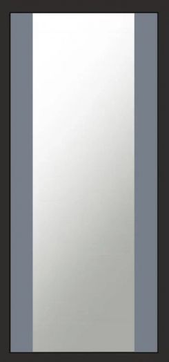 Входная дверь Termo-door Simple Шоколад - Зеркало Грей софт