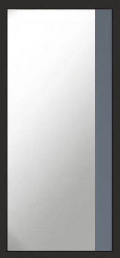 Входная дверь Termo-door Simple Шоколад - Широкое Зеркало Фацет Грей софт