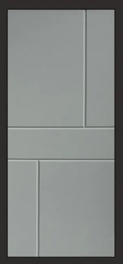 Входная дверь Termo-door Simple White - Горизонт Грей софт