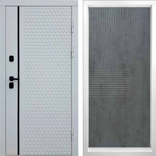 Входная дверь Termo-door Simple White - Мастино Бетон темный