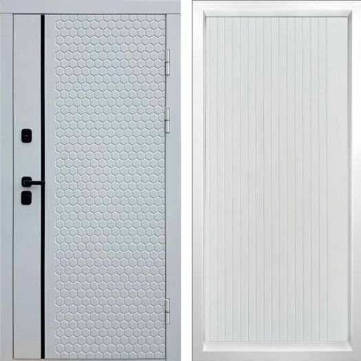Входная дверь Termo-door Simple White - FLAT Белый софт
