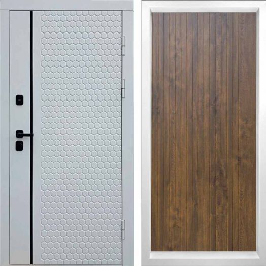 Входная дверь Termo-door Simple White - FLAT Дуб