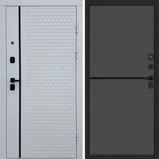 Входная дверь Termo-door Simple White - Нео Графит