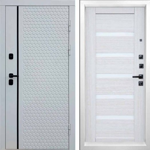 Входная дверь Termo-door Simple White - Царга Лиственница