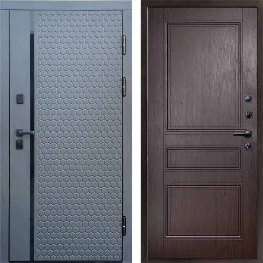 Входная дверь Termo-door Simple Графит - Класскика Венге