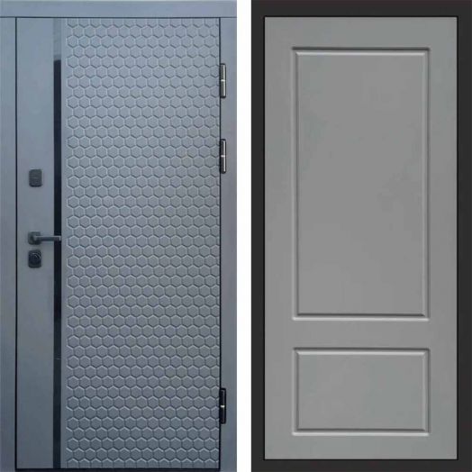 Входная дверь Termo-door Simple Графит - Марсель Грей софт