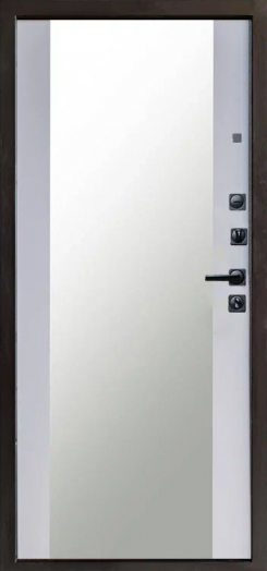 Входная дверь Termo-door Сфера - Зеркало Белый софт