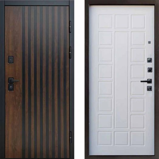 Входная дверь Termo-door Кантри - Престиж Белое дерево