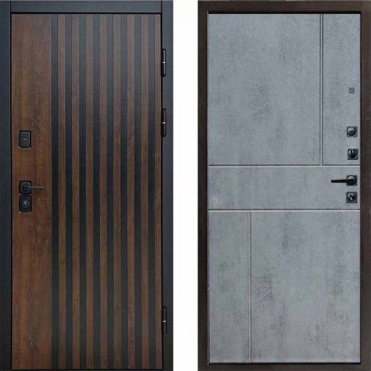 Входная дверь Termo-door Кантри - Горизонт Бетон темный