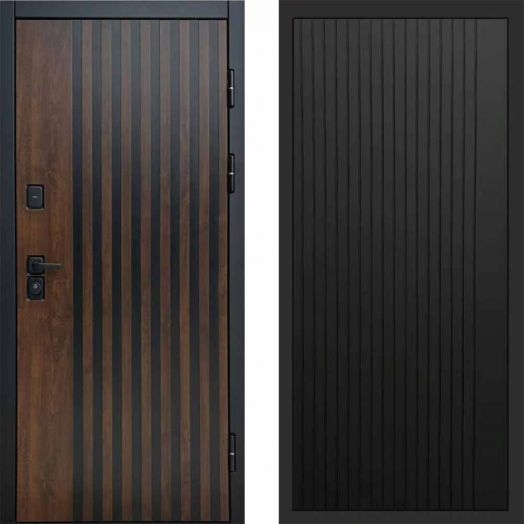 Входная дверь Termo-door Кантри - FLAT Черный кварц