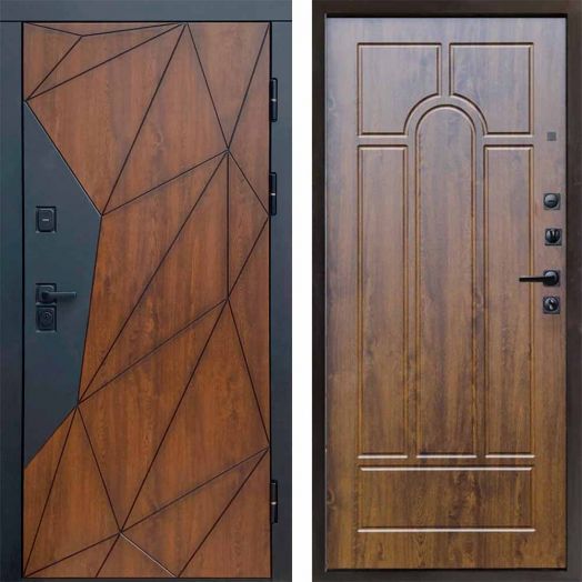 Входная дверь Termo-door Геометрия - Арка Дуб