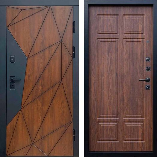 Входная дверь Termo-door Геометрия - Премиум Орех