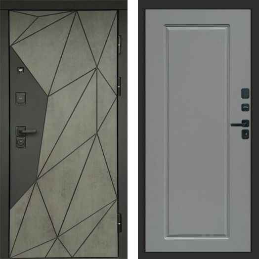 Входная дверь Termo-door Геометрия Бетон - Гранд Грей софт