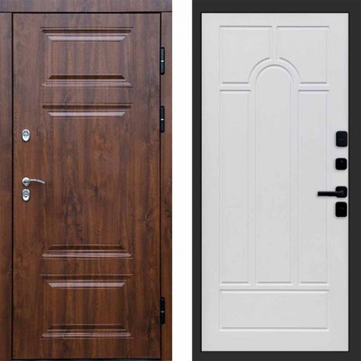 Входная дверь Termo-door Премиум Дуб - Арка Белое дерево