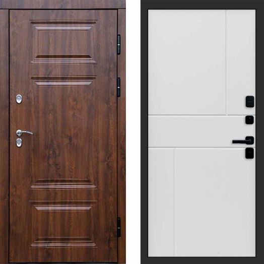 Входная дверь Termo-door Премиум Дуб - Горизонт Белый